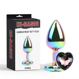 CHISA Rainbow Effect metallinen anaalitappi 2,7 cm
