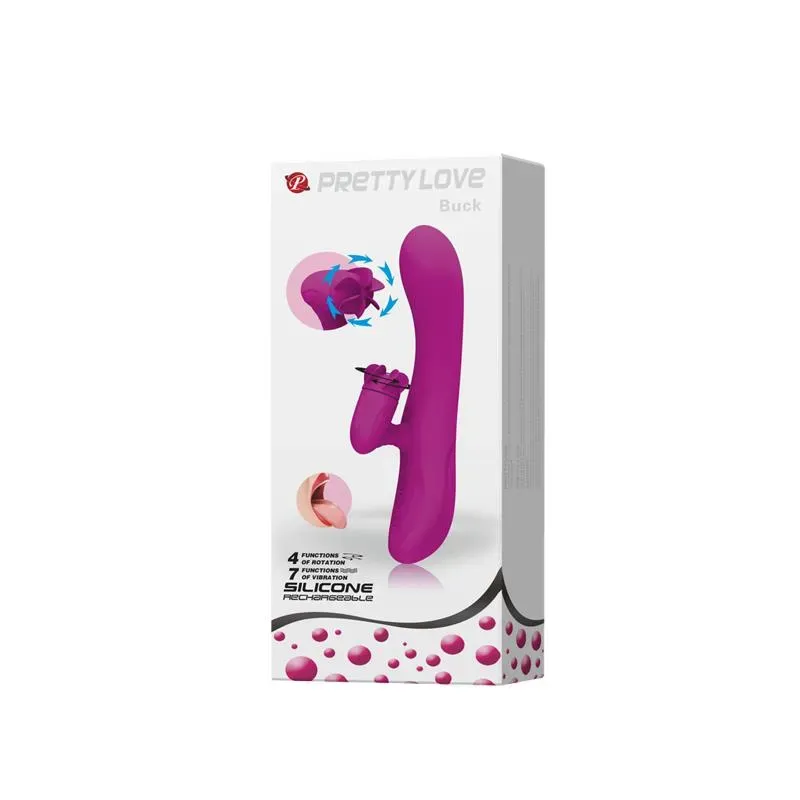 PRETTYLOVE Vibe with Rotation Buck rabbitvibraattori