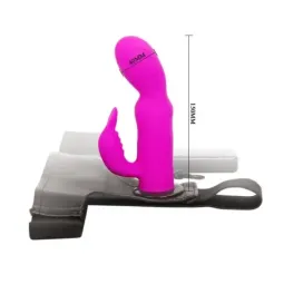 Baile Strap-on värisevä dildo 15 cm, violetti