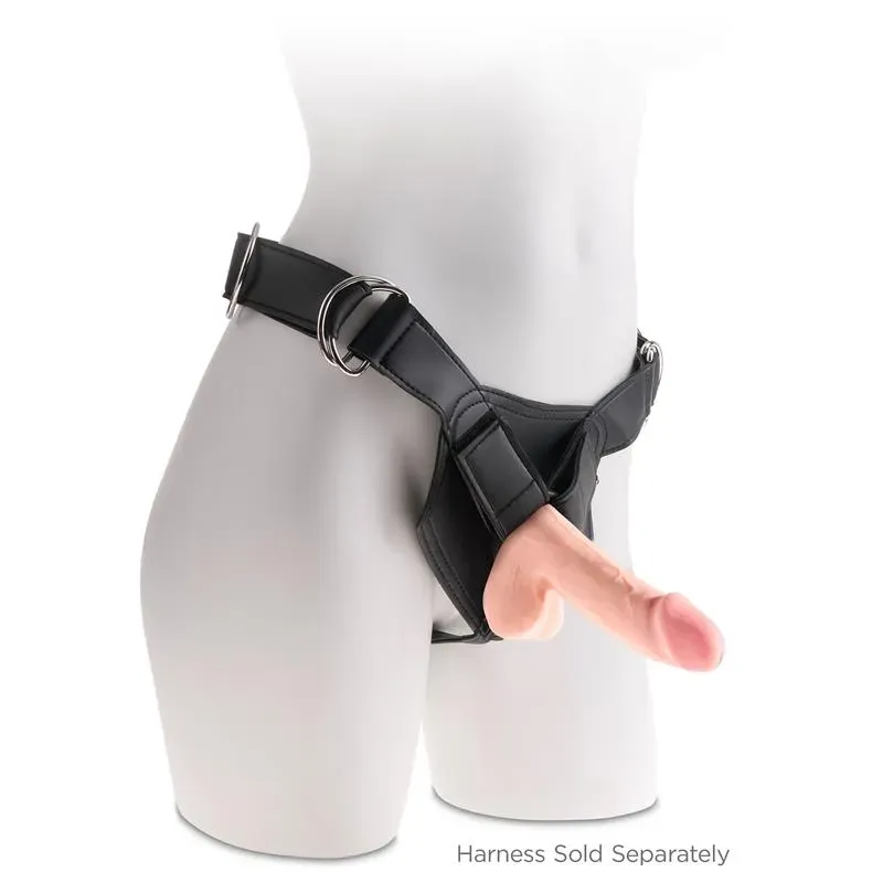 KING COCK Triple Density dildo kiveksillä 6,5"