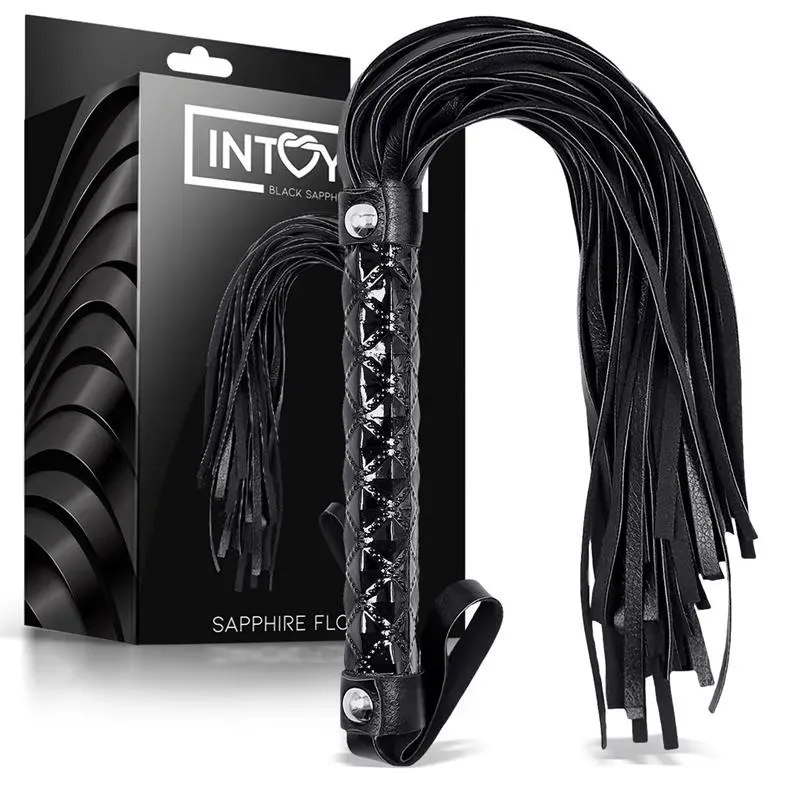 BLACK SAPPHIRE Flogger Sapphire vegaaninahka ruoska