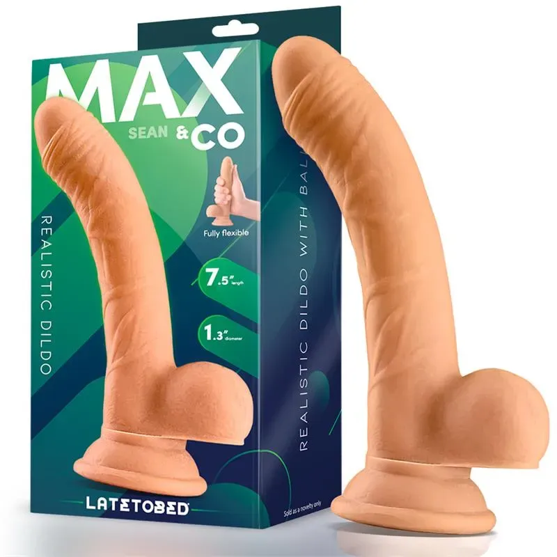 MAX & CO Sean realistinen dildo kiveksillä