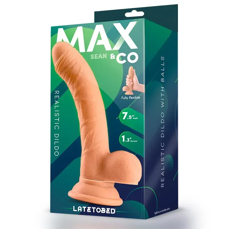 MAX & CO Sean realistinen dildo kiveksillä