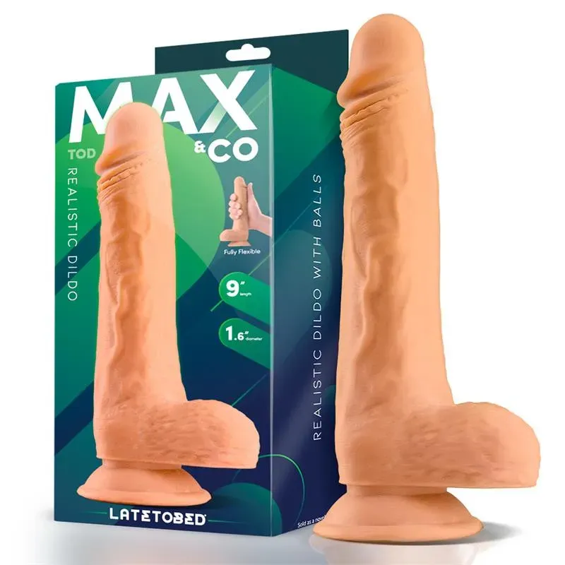 MAX & CO Tod realistinen dildo kiveksillä