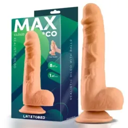 MAX & CO Cloud realistinen dildo kiveksillä
