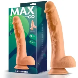 MAX & CO Lois realistinen dildo kiveksillä 23 cm