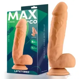 MAX & CO Creig realistinen dildo kiveksillä
