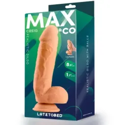 MAX & CO Creig realistinen dildo kiveksillä