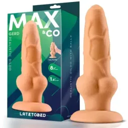 MAX & CO Gerd realistinen dildo kiveksillä