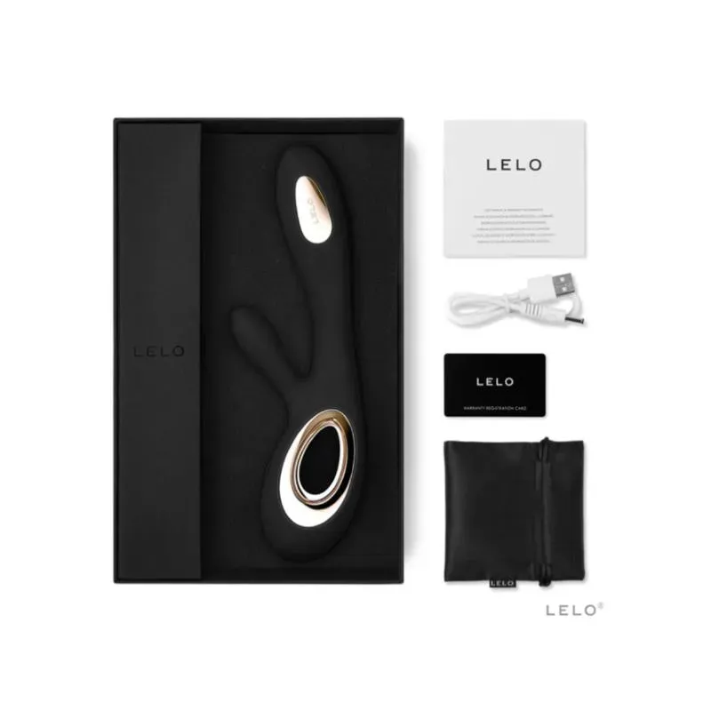 LELO Soraya Wave rabbit-vibraattori, musta