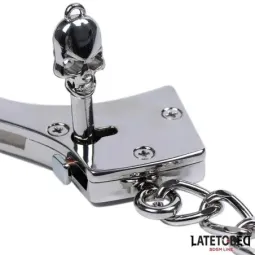 LATETOBED BDSM LINE metalliset käsiraudat 252 g