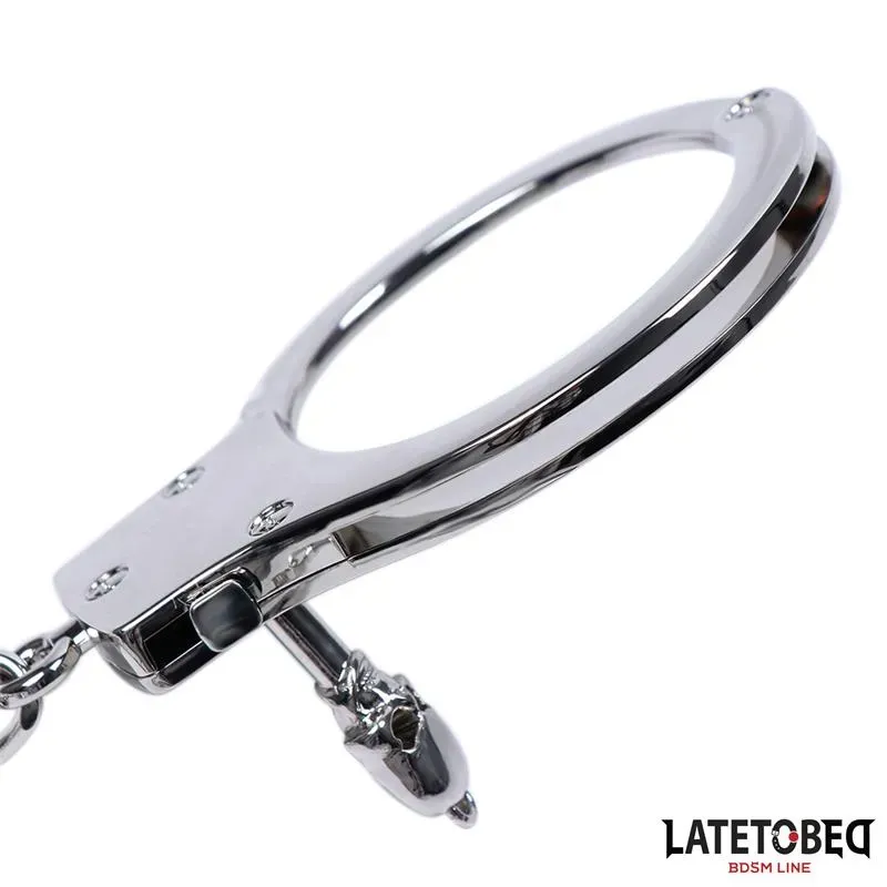 LATETOBED BDSM LINE metalliset käsiraudat 252 g