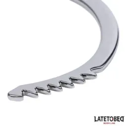 LATETOBED BDSM LINE metalliset käsiraudat 252 g