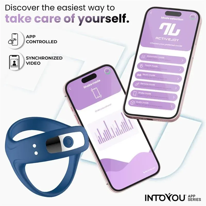 INTOYOU Rank värisevä penisrengas sovelluksella