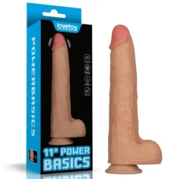 LOVETOY Power Basics värisevä dildo, 10 tilaa