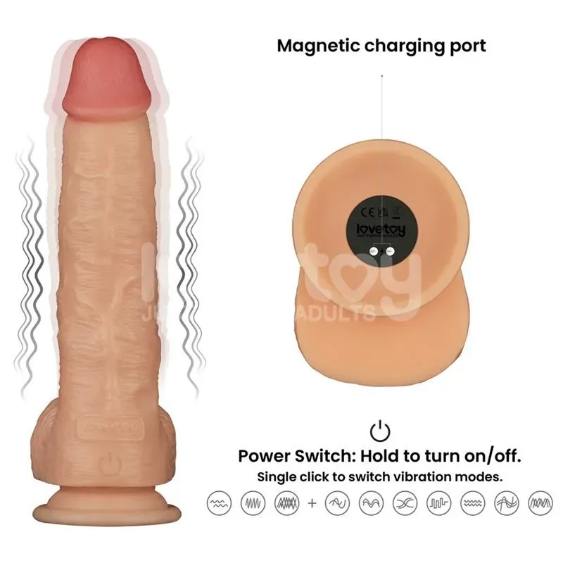 LOVETOY Power Basics 9.5 värisevä dildo