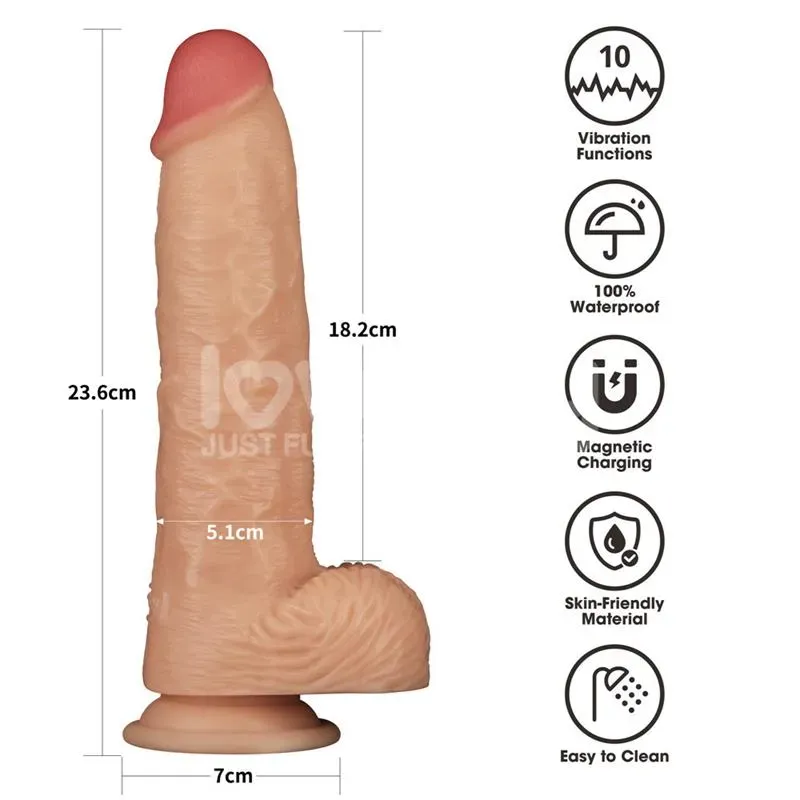 LOVETOY Power Basics 9.5 värisevä dildo