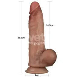 LOVETOY Sliding Skin Pro 8.5 realistinen dildo