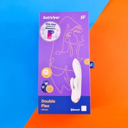 Double Flex Vibraator 3 Mootoriga, Valge