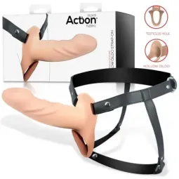ACTION strap-on ontolla dildolla, koko L