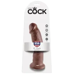 King Cock 9 realistinen dildo, ruskea