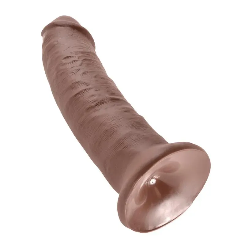 King Cock 9 realistinen dildo, ruskea