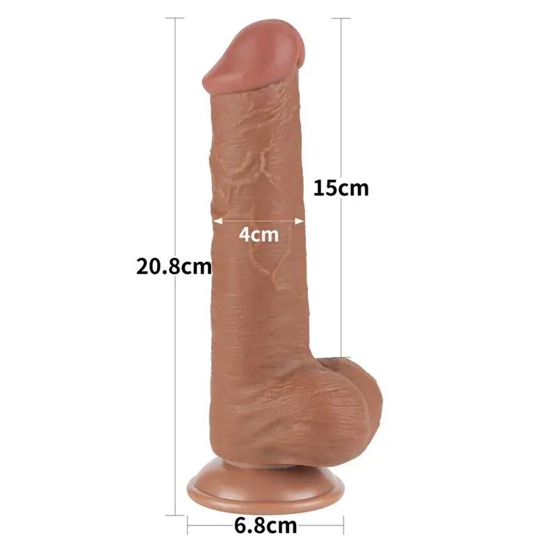 LOVETOY Sliding Skin 8 realistinen dildo