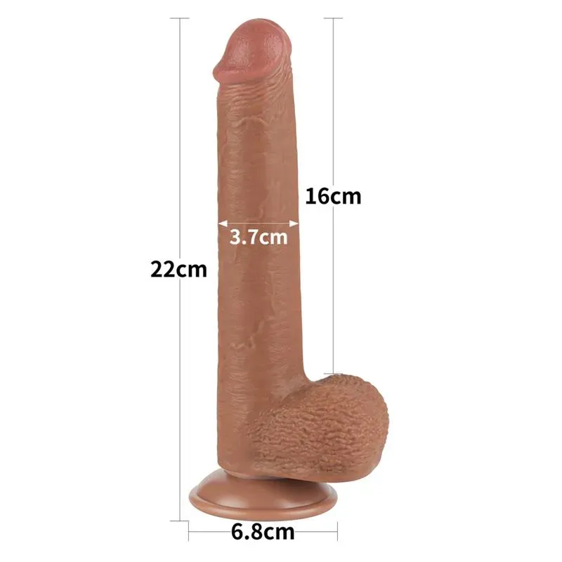 LOVETOY Sliding Skin 9 realistinen dildo