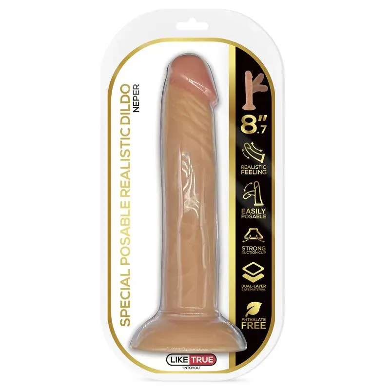 LIKETRUE Neper realistinen taivutettava dildo