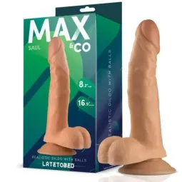 MAX & CO Saul realistinen dildo kiveksillä 21 cm