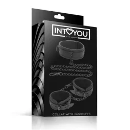 INTOYOU Black Shadow kaulapanta ja käsiraudat