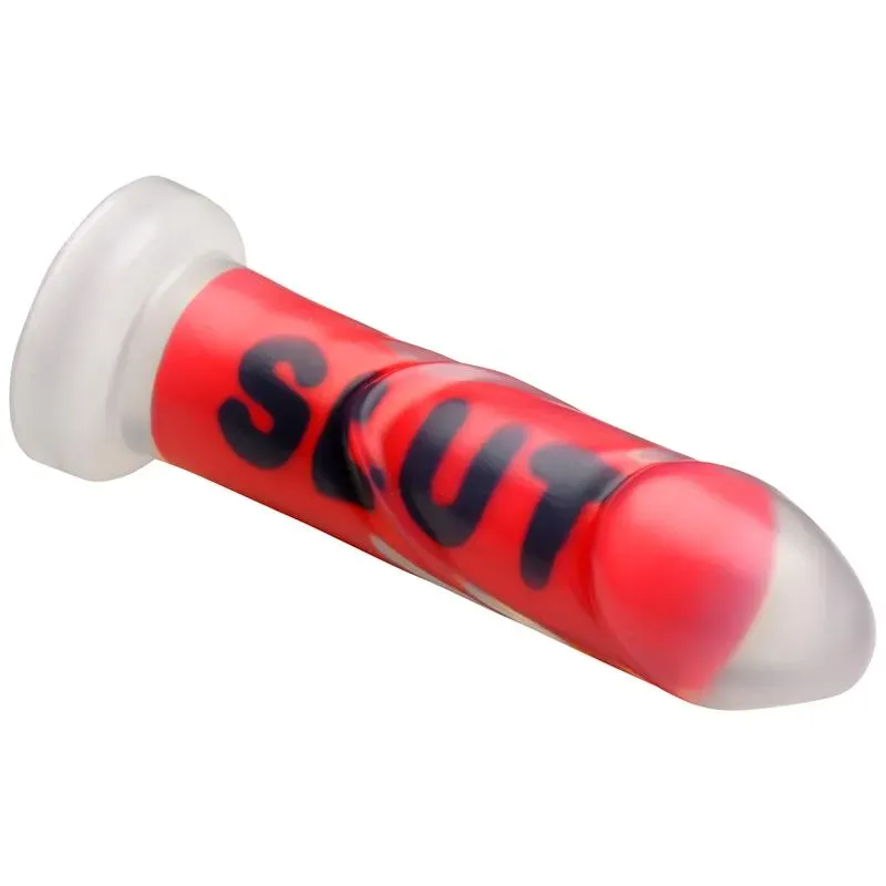 MASTER SERIES Dildo Slut silikonidildo imukupilla