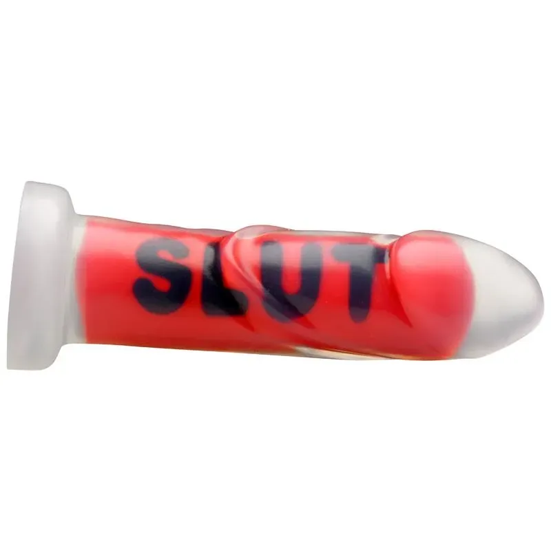 MASTER SERIES Dildo Slut silikonidildo imukupilla