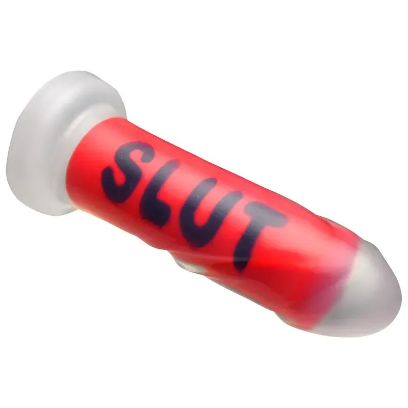 MASTER SERIES Dildo Slut silikonidildo imukupilla