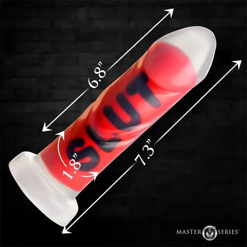 MASTER SERIES Dildo Slut silikonidildo imukupilla