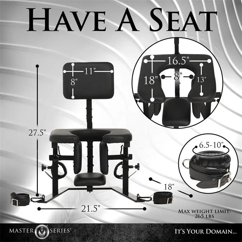 MASTER SERIES Pleasure Throne suuseksituoli