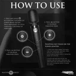 MASTER SERIES Thunderstick Pro wand-vibraattori