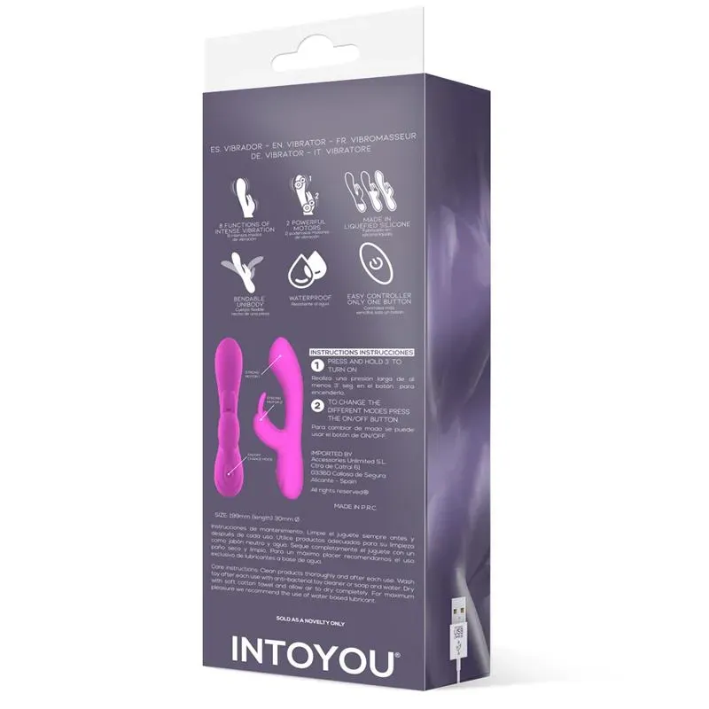 INTOYOU Mauve rabbit-vibraattori, pinkki