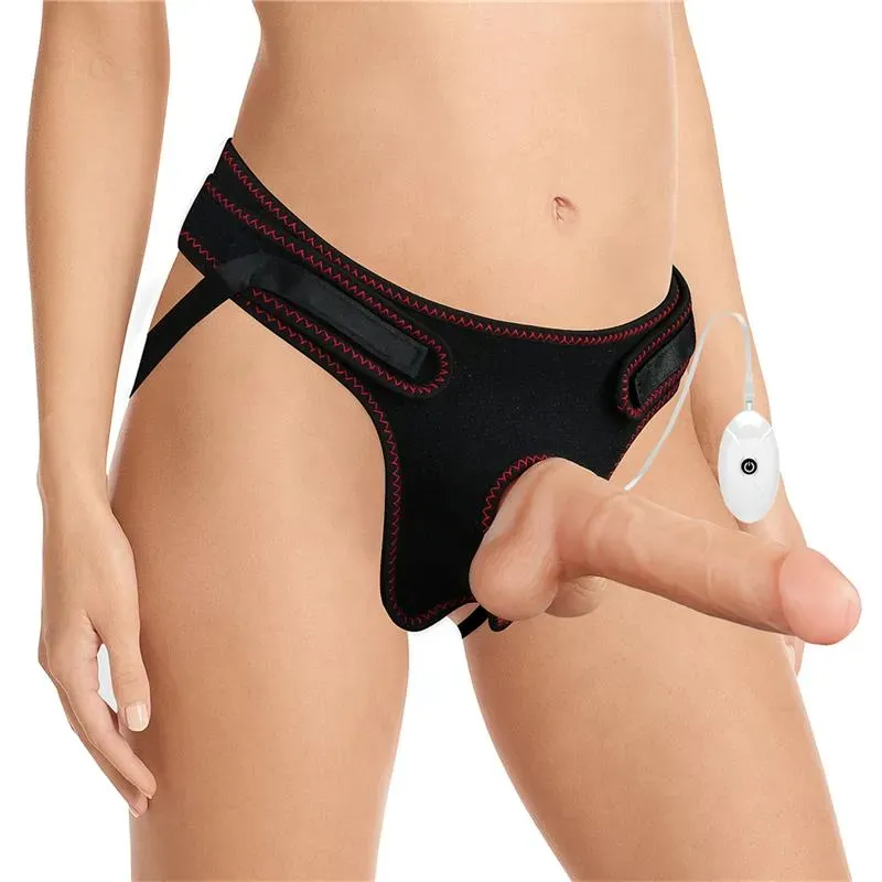 LOVETOY Strap-on 7.5 värisevä valjasdildo
