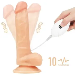 LOVETOY Strap-on 7.5 värisevä valjasdildo