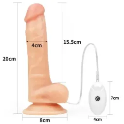LOVETOY Strap-on 7.5 värisevä valjasdildo