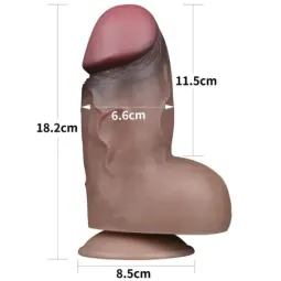 LOVETOY realistinen silikonidildo 18,2 cm