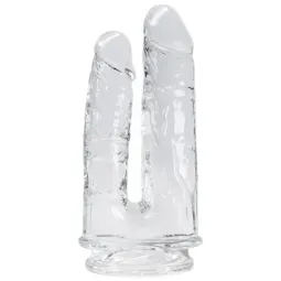 ALIVE Imperium kaksipäinen dildo, läpinäkyvä