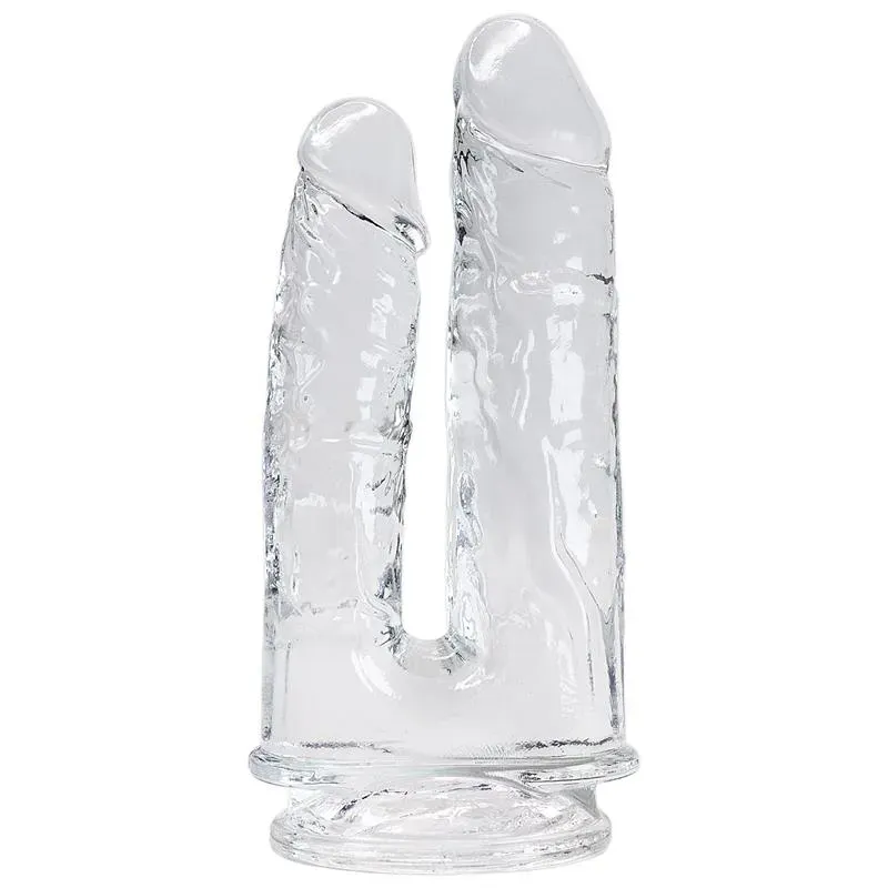 ALIVE Imperium kaksipäinen dildo, läpinäkyvä