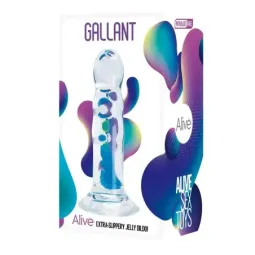ALIVE Gallant Dildo Jelly 14 cm läpinäkyvä dildo