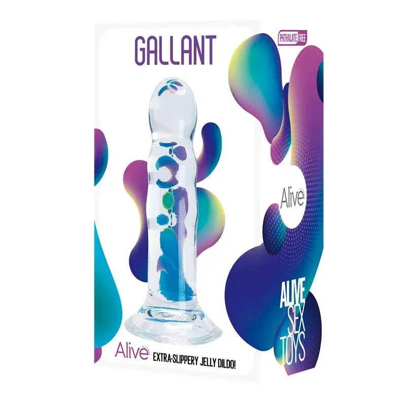 ALIVE Gallant Dildo Jelly 14 cm läpinäkyvä dildo