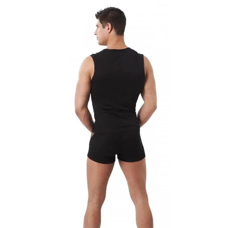 AMORABLE Shorts Fishnet Black verkkoshortsit