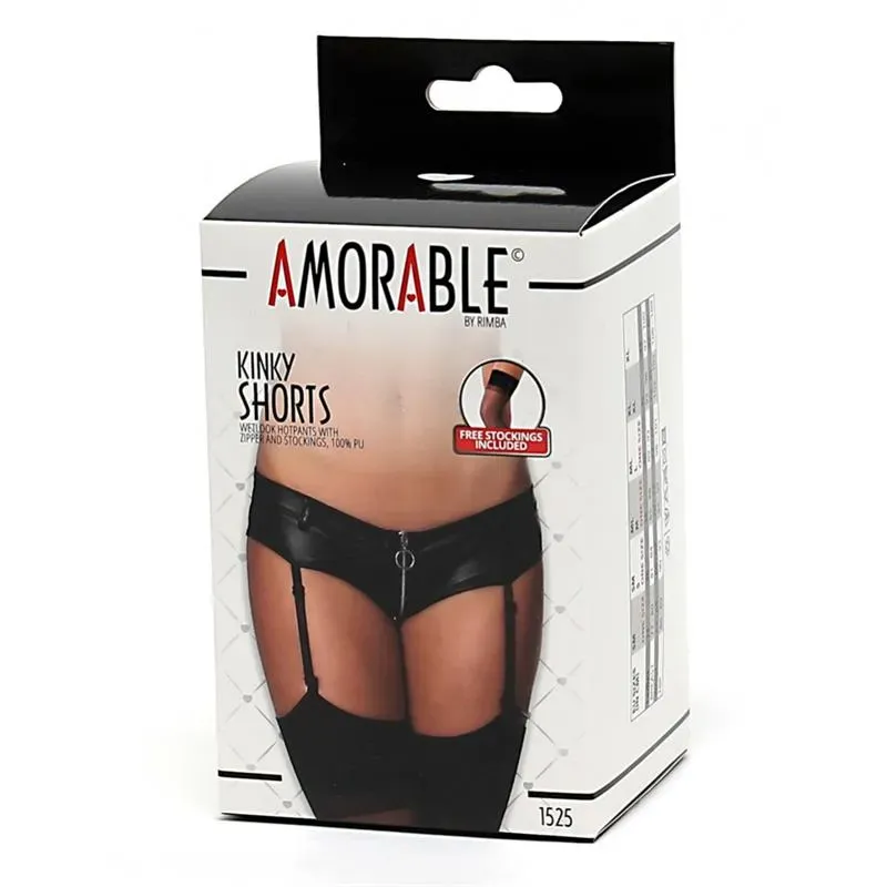 AMORABLE shortsit sukkanauhoilla ja vetoketjulla