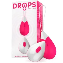 DROPS vibromuna kaukosäätimellä, silikoni, pinkki