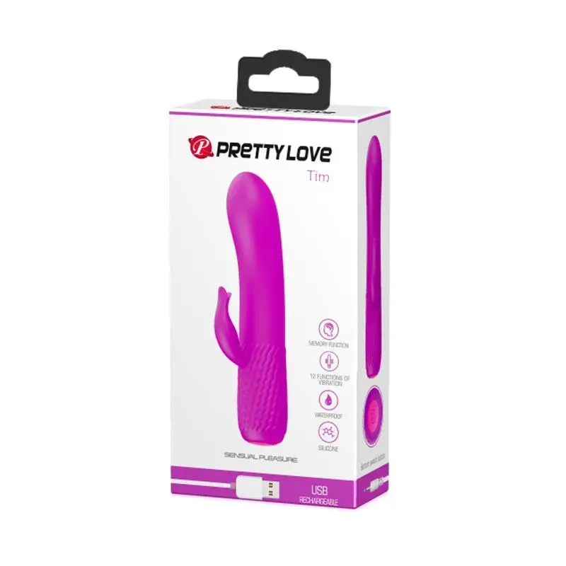 PRETTYLOVE Tim rabbit-vibraattori silikonia